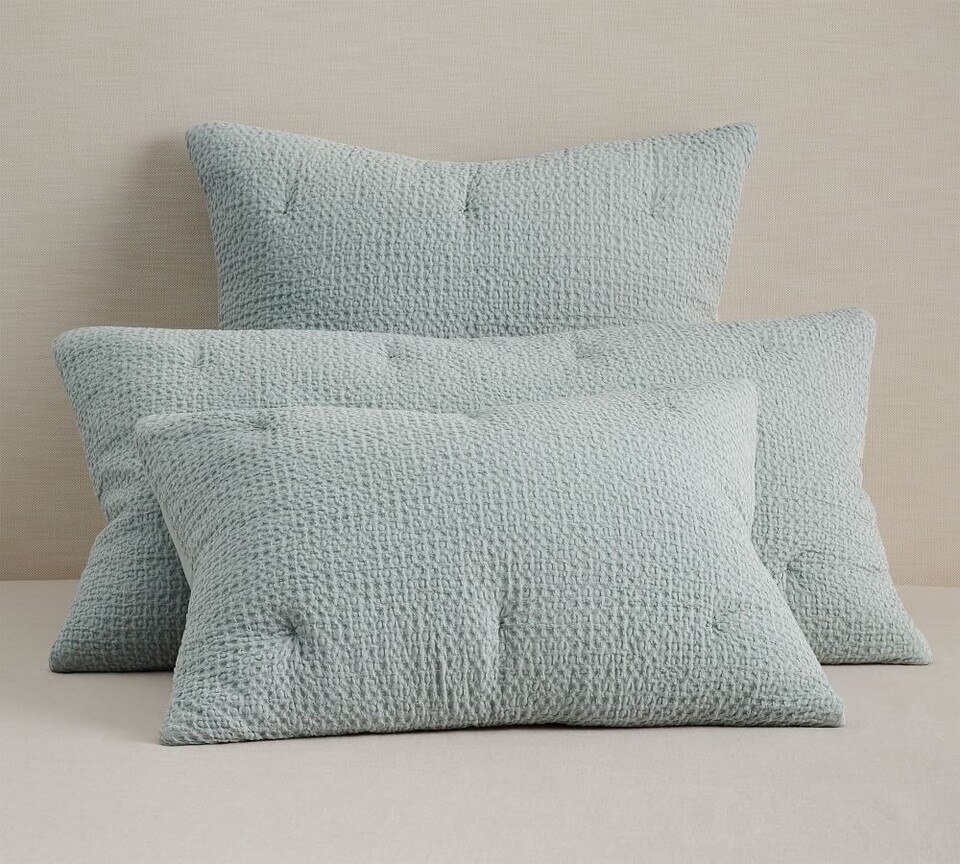 Vintage Washed Cotton/Linen Coverlet Pillowcase Pottery Barn Australia